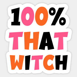 Cute That Witch Halloween Sticker